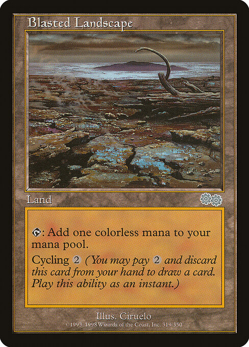 Blasted Landscape USG-319 Uncommon Played Englisch