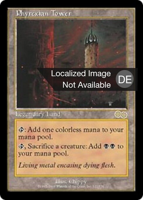 Turm von Phyrexia USG-322 Rare Played Deutsch