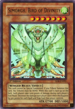 Simorgh, Vogel der Göttlichkeit SD8-001 Ultra Rare Played Deutsch 1. Auflage