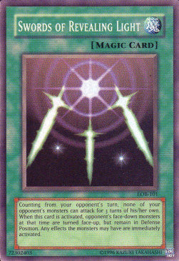 Swords of Revealing Light LOB-101 Super Rare Near Mint Englisch