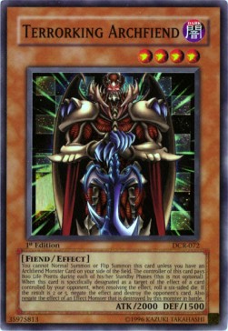 Terrorking Archfiend DCR-072 Super Rare Excellent Englisch