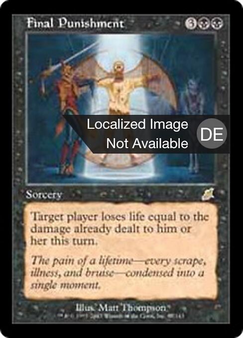 Letzte Bestrafung SCG-67 Rare Light Played Deutsch