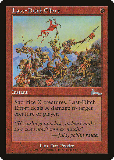 Last-Ditch Effort ULG-83 Uncommon Excellent Englisch