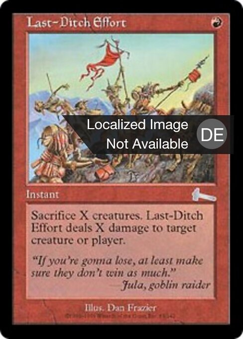 Letzte Anstrengung ULG-83 Uncommon Excellent Deutsch