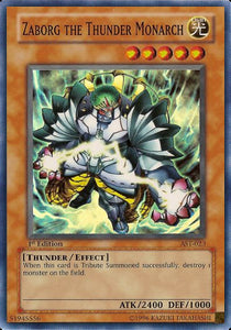 Zaborg the Thunder Monarch AST-023 Super Rare Good Englisch