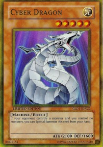 Cyber Drache GLD1-022 Gold Rare Light Played Deutsch