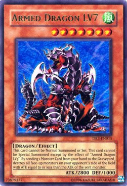 Bewaffneter Drache LV7 DR3-015 Ultra Rare Played Deutsch