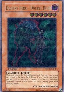 Schicksals-HELD Double Dude POTD-DE012 Ultimate Rare Excellent Deutsch 1. Auflage