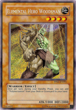 Elementar-HELD Woodsman PP02-004 Secret Rare Poor Deutsch