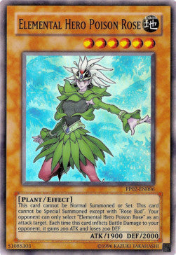 Elementar-HELD Poison Rose (V.1) PP02-006 Super Rare Good Deutsch