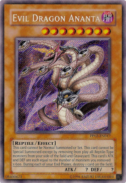 Böser Drache Ananta PP02-017 Secret Rare Light Played Deutsch