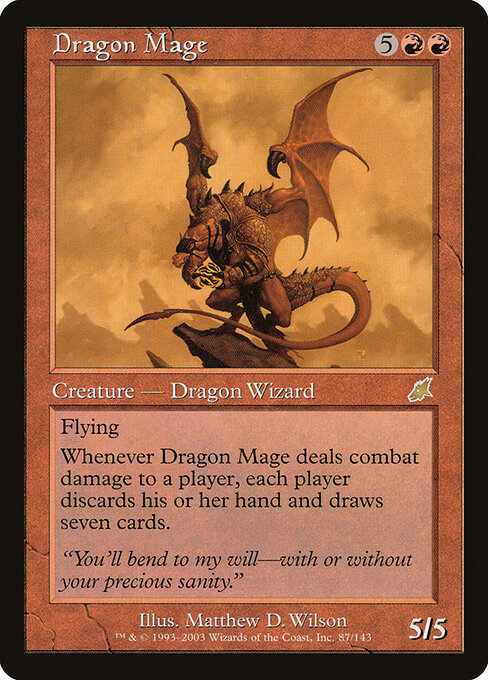 Dragon Mage SCG-87 Rare Light Played Englisch