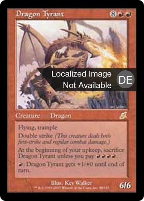 Tyrannischer Drache SCG-88 Rare Played Deutsch