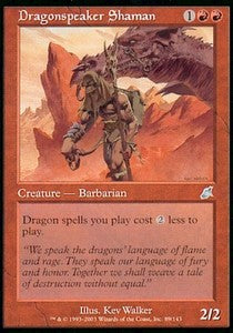 Drachensprecher-Schamane SCG-89 Uncommon Light Played Englisch Foil