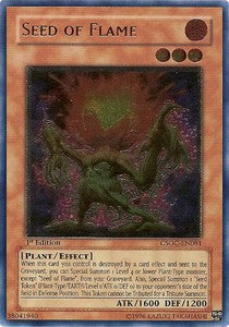 Flammensamen CSOC-DE081 Ultimate Rare Light Played Deutsch 1. Auflage