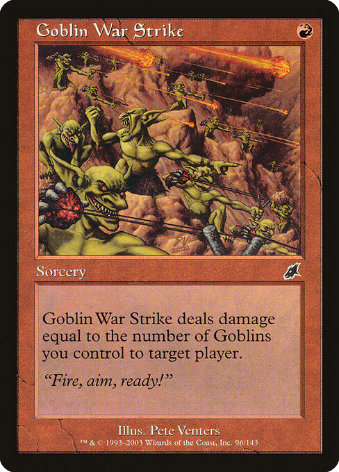 Anschlag der Goblins SCG-96 Common Light Played Englisch Foil