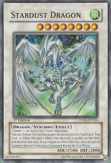 Stardust Dragon DP08-014 Super Rare Played Französisch 1. Auflage