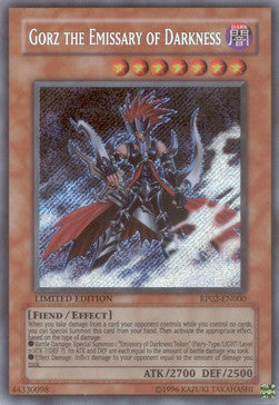 Gorz der Gesandte der Finsternis RP02-000 Secret Rare Good Deutsch