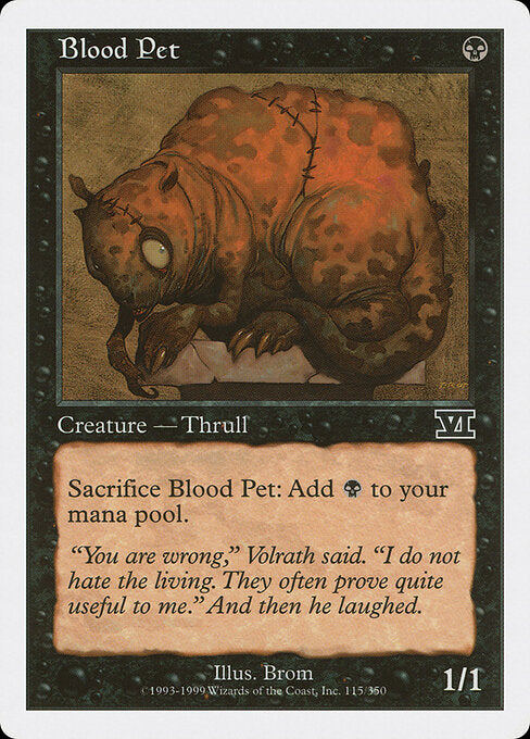 Blood Pet 6ED-115 Common Excellent Englisch