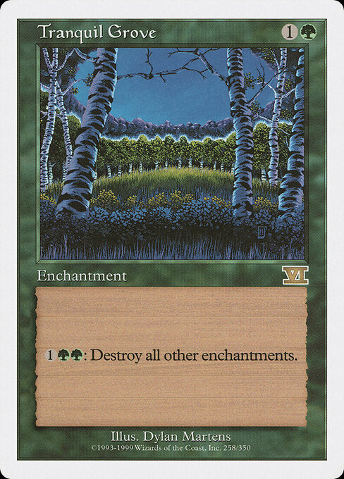 Tranquil Grove 6ED-258 Rare Excellent Englisch