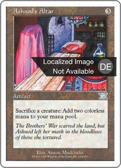 Ashnods Altar 6ED-274 Uncommon Light Played Deutsch