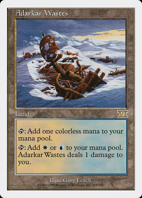 Adarkar Wastes 6ED-319 Rare Excellent Englisch