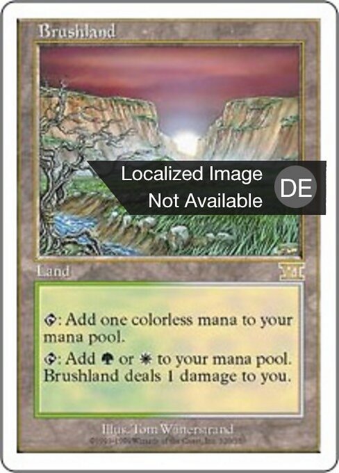 Gestrüppland 6ED-320 Rare Played Deutsch
