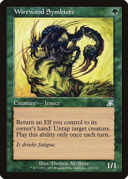 Drahtholzwald-Symbiot SCG-133 Uncommon Light Played Englisch