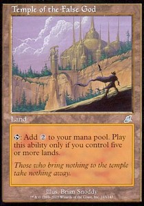 Tempel der falschen Göttin SCG-143 Uncommon Light Played Deutsch
