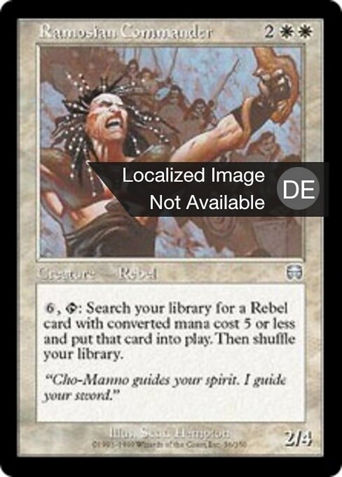 Ramosischer Kommandant MMQ-36 Uncommon Light Played Deutsch