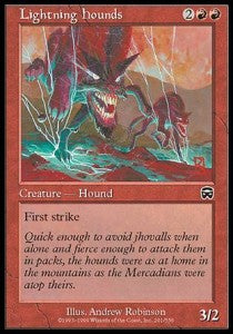 Lightning Hounds MMQ-201 Common Light Played Englisch Foil