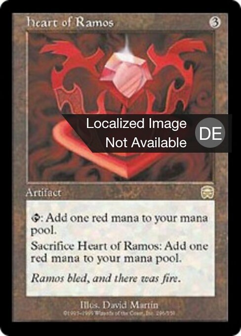 Herz des Ramos MMQ-296 Rare Light Played Deutsch