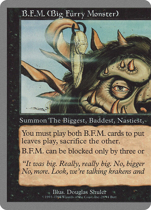 B.F.M. (Big Furry Monster) UGL-28 Rare Light Played Englisch