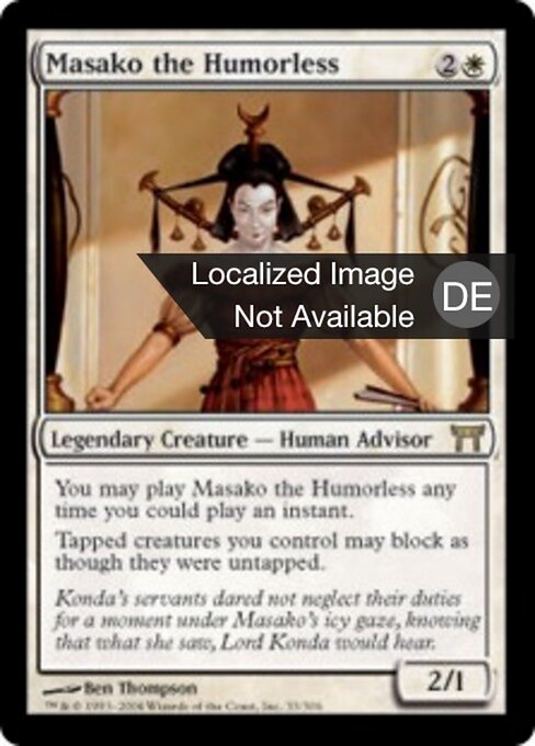 Masako die Humorlose CHK-33 Rare Light Played Deutsch