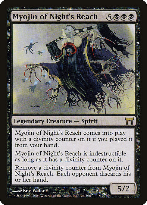 Myojin of Night's Reach CHK-126 Rare Good Englisch