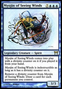 Myojin of Seeing Winds CHK-75 Rare Light Played Englisch