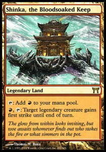 Shinka, the Bloodsoaked Keep CHK-282 Rare Excellent Englisch