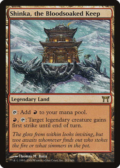 Shinka, the Bloodsoaked Keep CHK-282 Rare Excellent Englisch