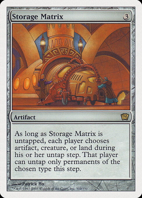 Storage Matrix 9ED-310 Rare Good Englisch