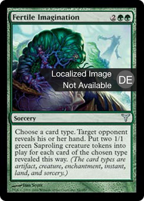 Fruchtbare Vorstellung DIS-84 Uncommon Light Played Deutsch Foil