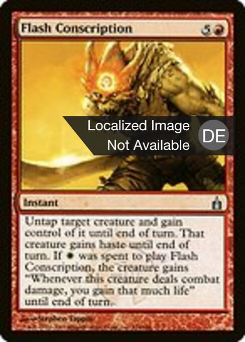 Blitzartige Zwangsverpflichtung RAV-124 Uncommon Played Deutsch Foil