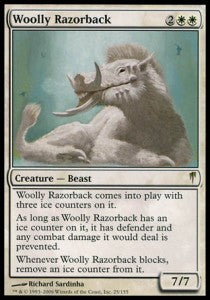 Wollwildschwein CSP-25 Rare Light Played Englisch Foil