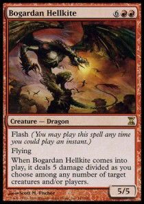 Bogardan Hellkite TSP-147 Rare Light Played Französisch Foil