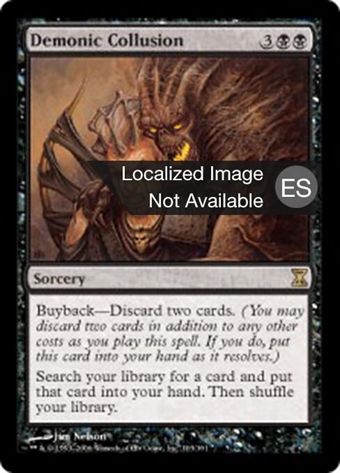 Demonic Collusion TSP-103 Rare Light Played Spanisch