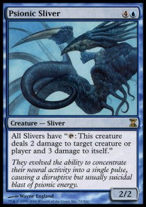 Psionic Sliver TSP-72 Rare Light Played Englisch Foil