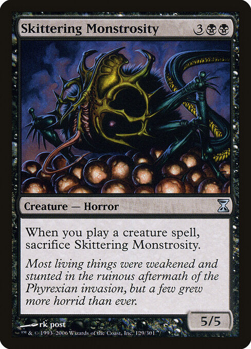 Skittering Monstrosity TSP-129 Uncommon Light Played Englisch Foil