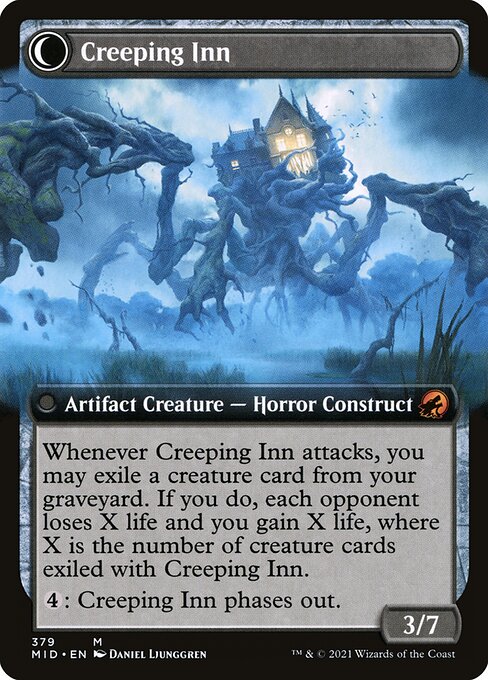 Hostile Hostel // Creeping Inn - Back Face