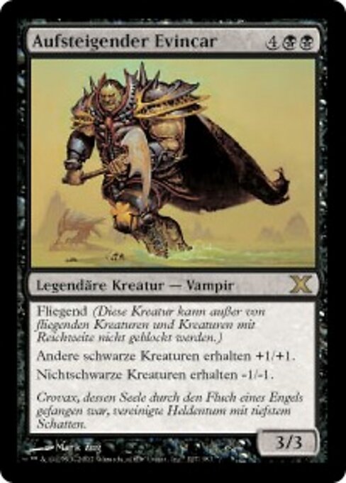 Aufsteigender Evincar 10E-127 Rare Light Played Deutsch