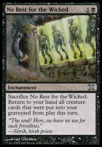 No Rest for the Wicked 10E-165 Uncommon Light Played Englisch