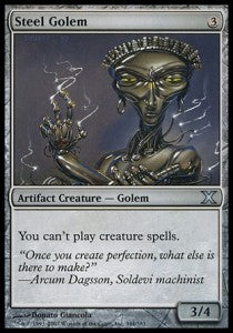 Stahlgolem 10E-344 Uncommon Light Played Englisch